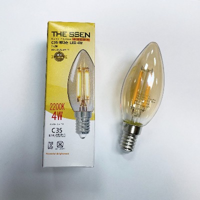 LED 전구 LED 램프 에디슨 촛대구 4W / 전구색 E14