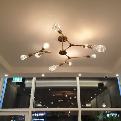 LED 조인트 식탁등 인테리어조명 주방조명 거실조명 카페조명 나뭇가지조명